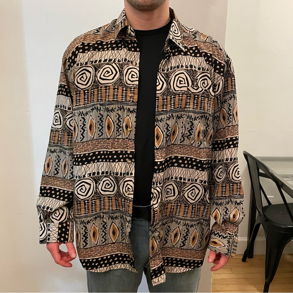 Vintage Tribal Button Up